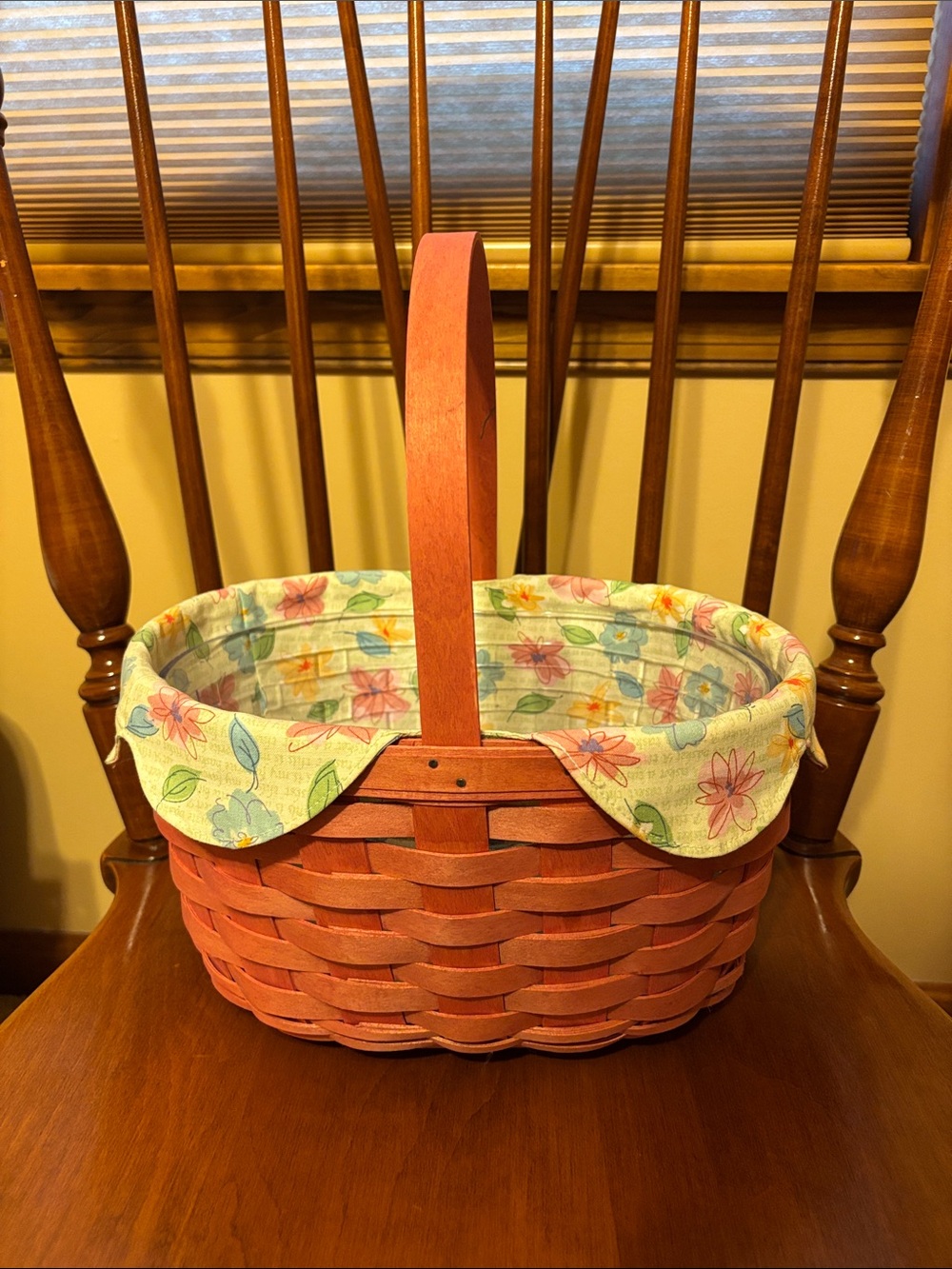 Longaberger Oval Pink Spring Basket Set